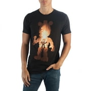 Five Nights at Freddys Freddy Fazbear Silhouette Shape Tee, Arcade Pizza Palace Space Filled T-Shirt FNAF-X-Large