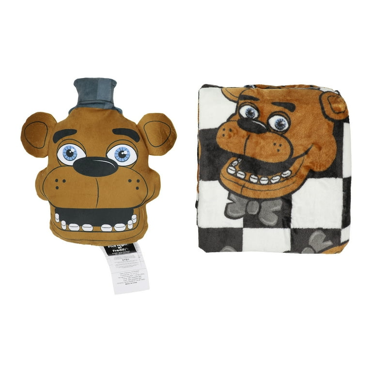 Five Nights at Freddy's Freddy Fazbear Throw and Pillow Combo Set