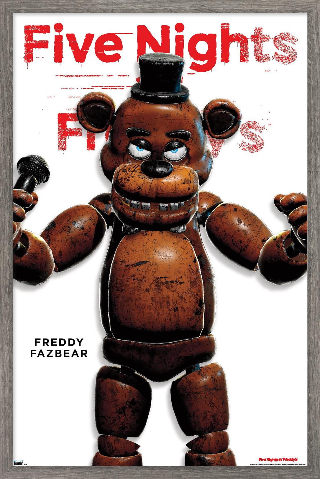 Five Nights at Freddy's - Freddy Feature Series Wall Poster, 14.725" x 22.375" Framed