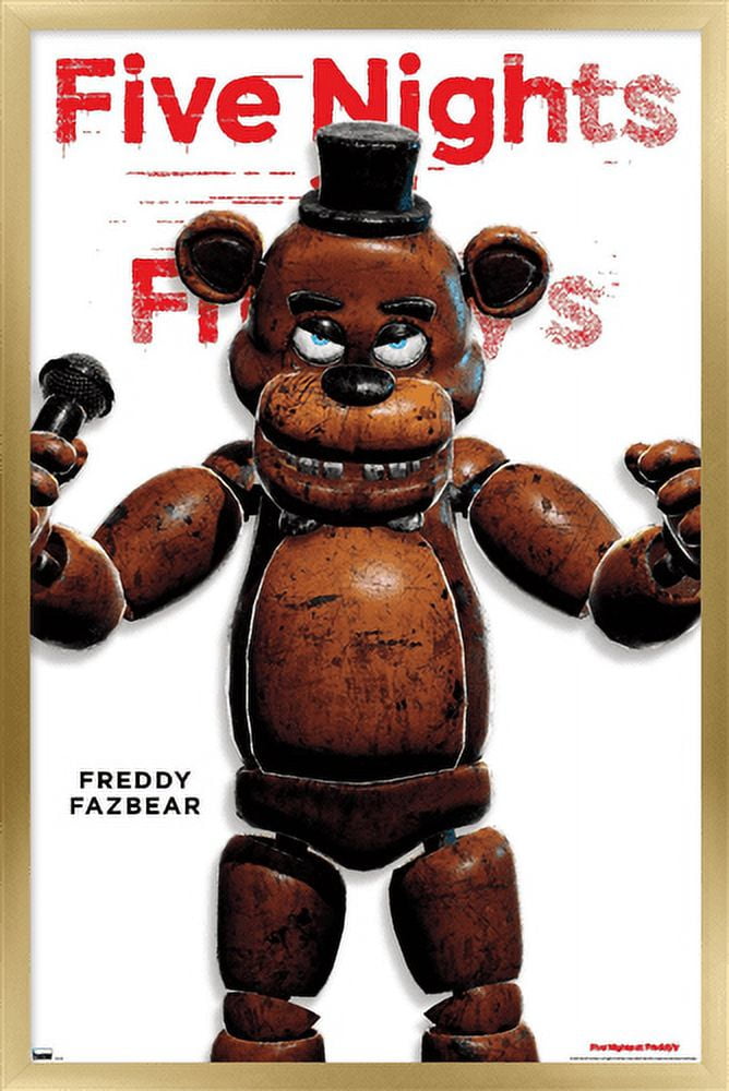 Five Nights at Freddy's - Freddy Feature Series Wall Poster, 14.725" x 22.375" Framed
