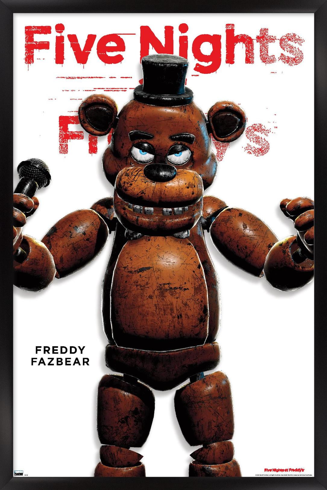 Five Nights at Freddy's - Freddy Feature Series Wall Poster, 14.725" x 22.375" Framed