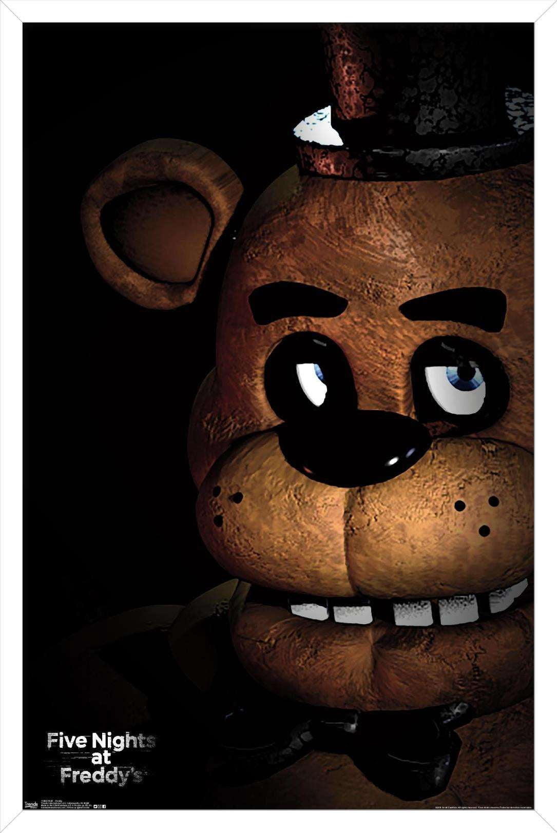 Five Nights at Freddy's - Freddy Wall Poster, 14.725" x 22.375", Framed