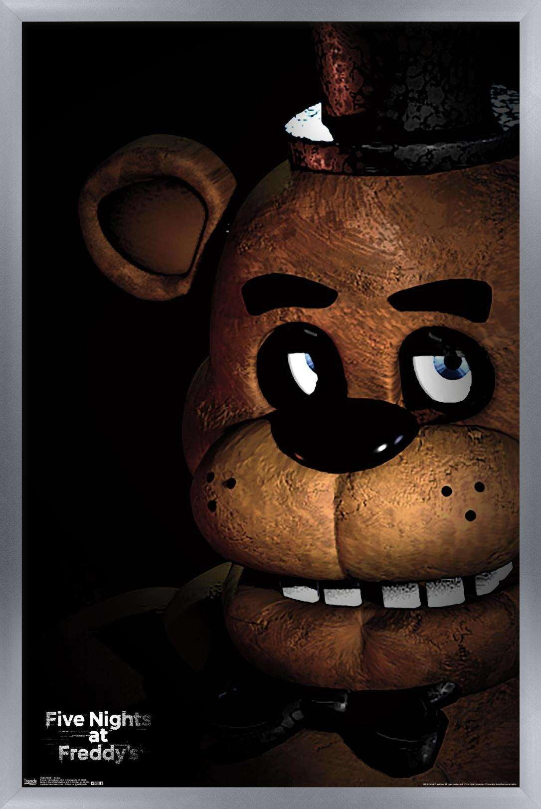 Trends International Five Nights at Freddy's: Security Breach - Group Wall  Poster, 22.375 x 34, Silver Framed Version