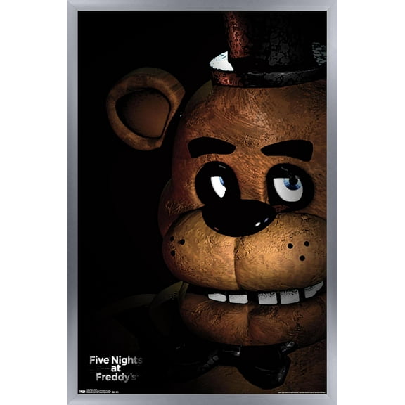 Five Nights at Freddy's - Freddy Wall Poster, 22.375" x 34", Framed