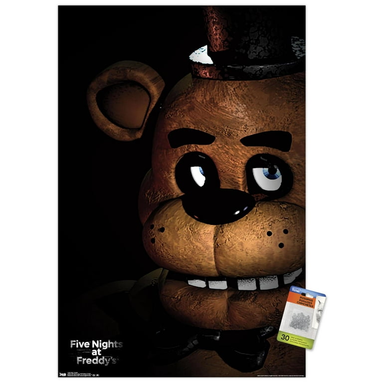 Five Nights at Freddy's - Freddy Wall Poster with Push Pins, 22.375 x 34  