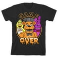 thumbnail image 1 of Five Nights at Freddy's Game Over Character Circle Boy's Black T-shirt-Medium, 1 of 4