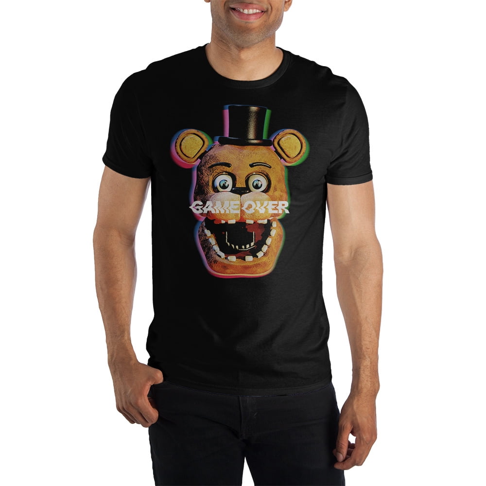 Fnaf Film Style Group T-shirt, Creepy Animatronics Chica Bonnie