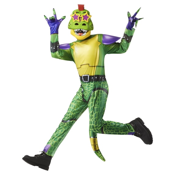 Five Nights at Freddy's: Glamrock Montgomery Gator Costume for Boys by Rubies, Medium