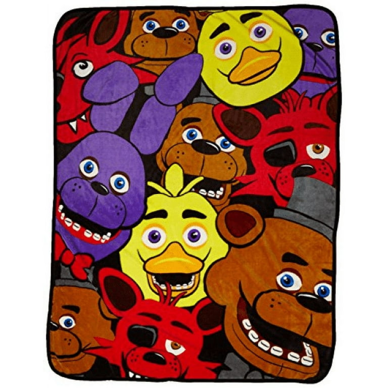 Five Nights at Freddy's Blanket - Glamrock Freddy and Gregory FNAF Security  Breach Throw Blanket RB1602 - Five Nights at Freddy's Store