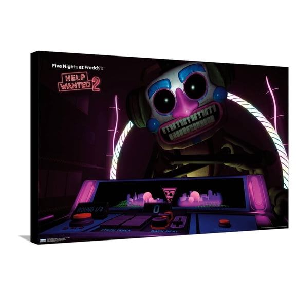Five Nights at Freddy's: Help Wanted 2 - DJ Music Man Canvas Wall Poster, 22.375" x 34"