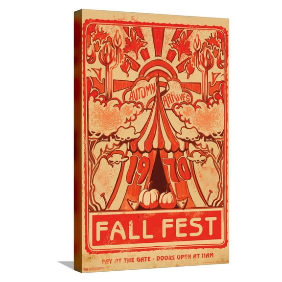 Five Nights at Freddy's: Help Wanted 2 - Fall Fest Canvas Wall Poster, 14.725" x 22.375"