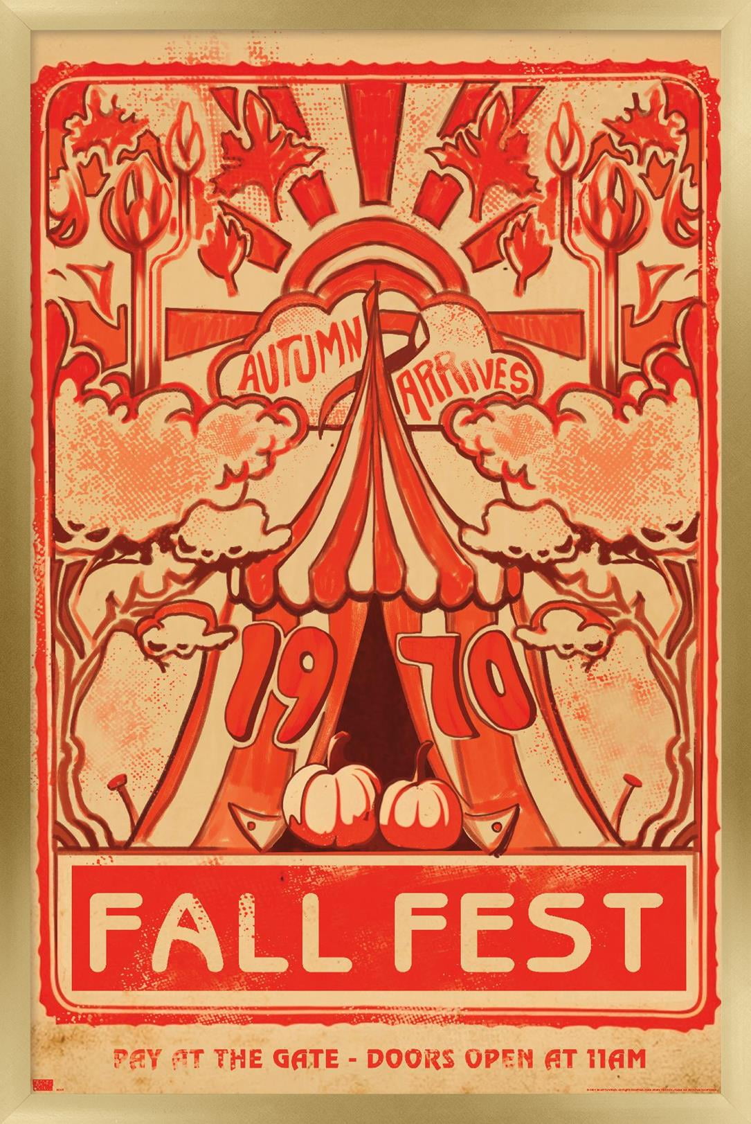 Five Nights at Freddy's: Help Wanted 2 - Fall Fest Wall Poster, 14.725" x 22.375" Framed