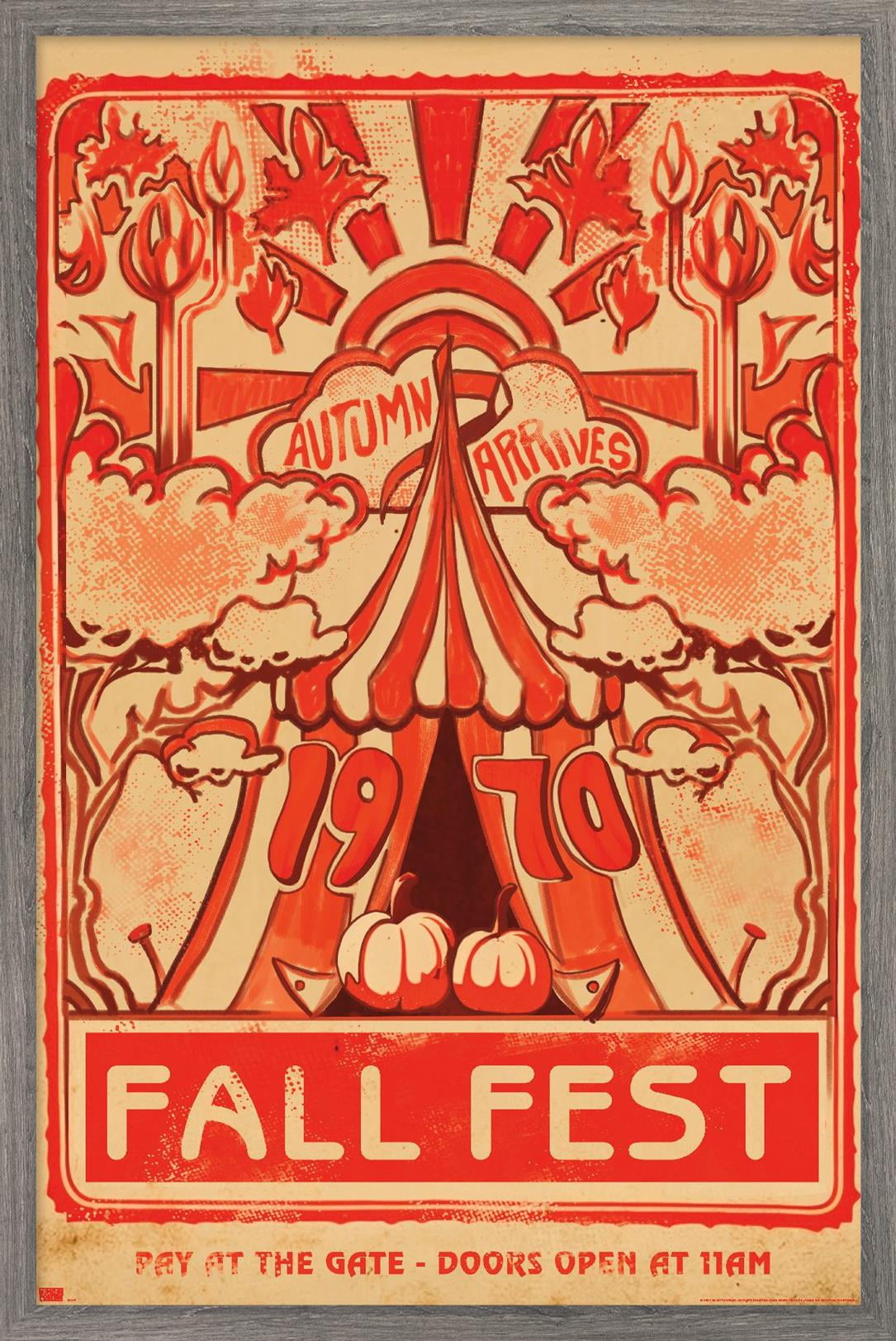 Five Nights at Freddy's: Help Wanted 2 - Fall Fest Wall Poster, 14.725" x 22.375" Framed