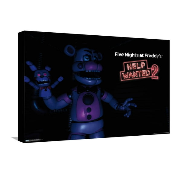 Five Nights at Freddy's: Help Wanted 2 - Funtime Freddy Canvas Wall Poster, 14.725" x 22.375"