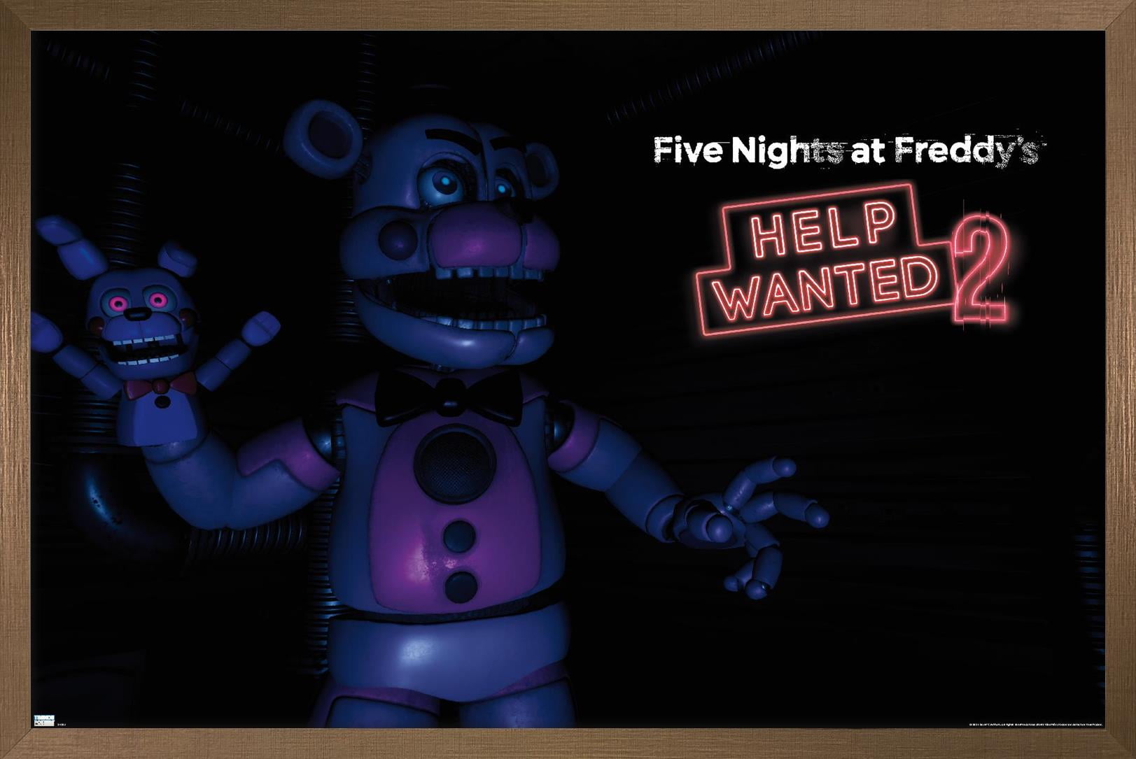 Five Nights at Freddy's: Help Wanted 2 - Funtime Freddy Wall Poster, 14.725" x 22.375" Framed