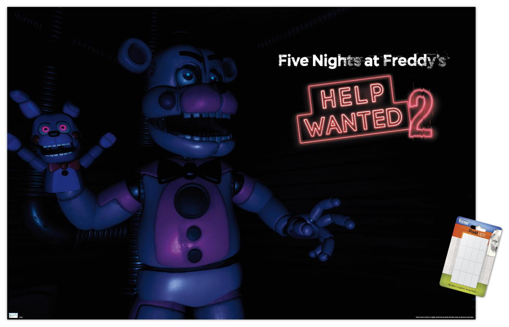 Five Nights at Freddy's Funtime Freddy Gaming Poster with Mount