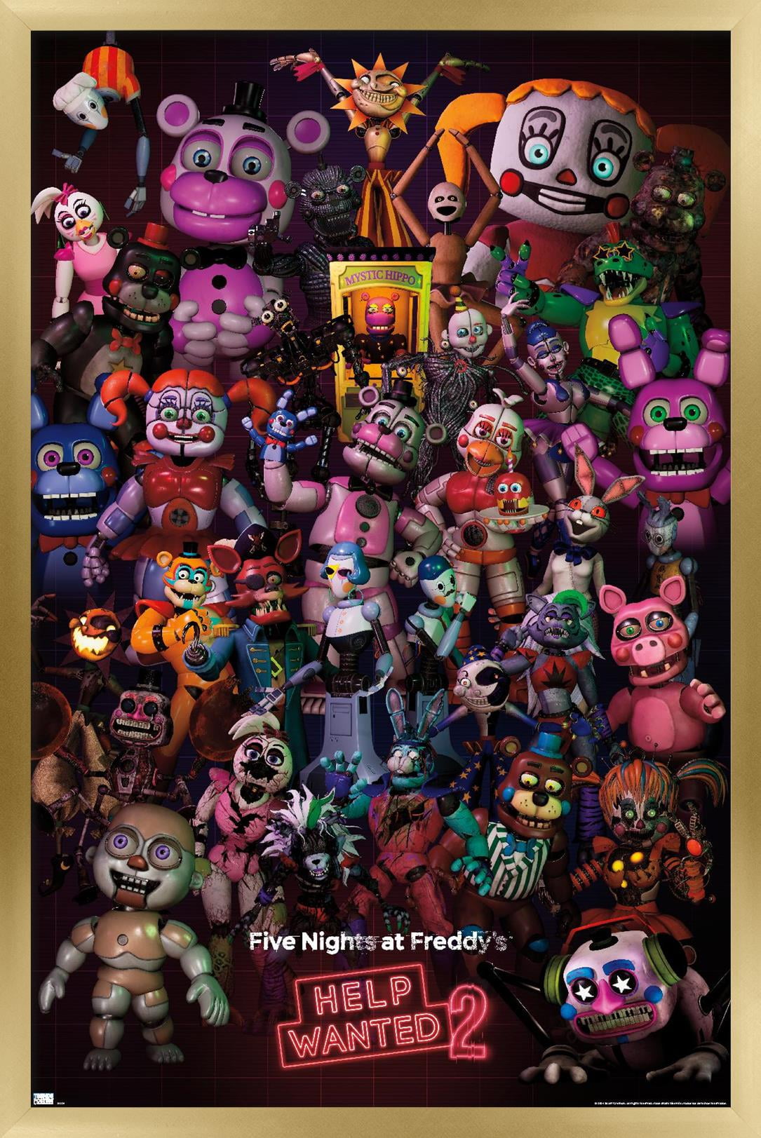 Five Nights at Freddy's: Help Wanted 2 - Group Wall Poster, 22.375" x 34" Framed