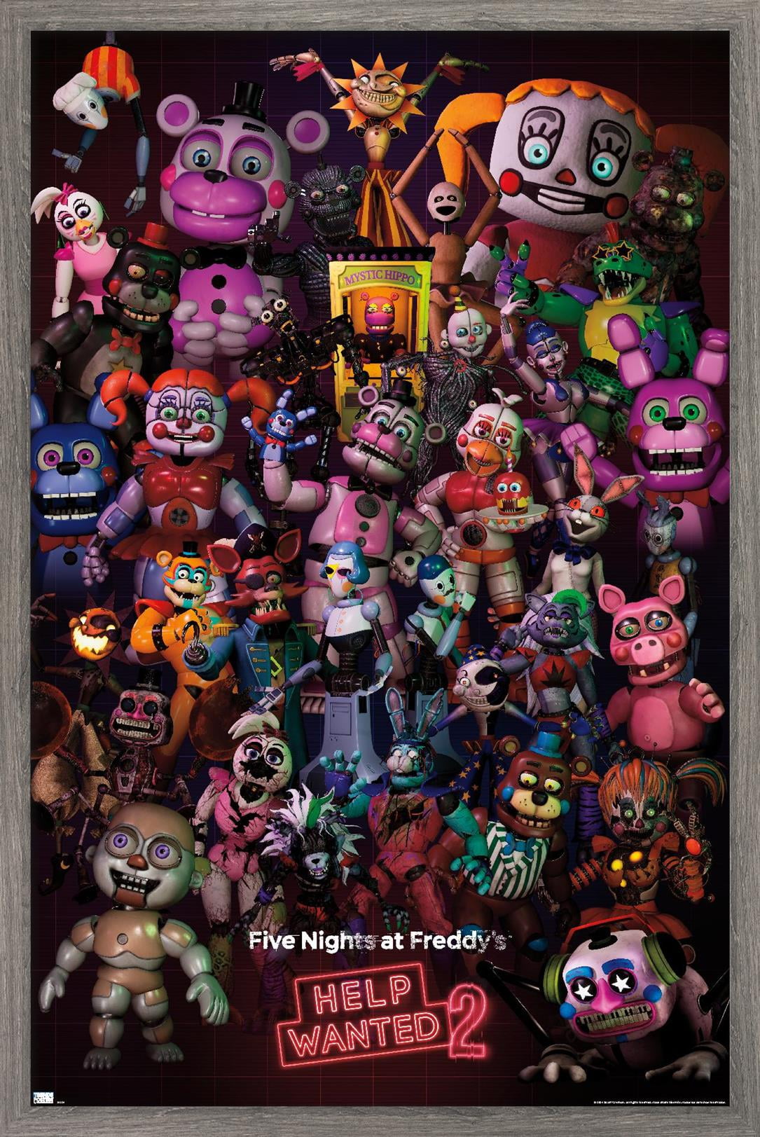 Five Nights at Freddy's: Help Wanted 2 - Group Wall Poster, 22.375" x 34" Framed