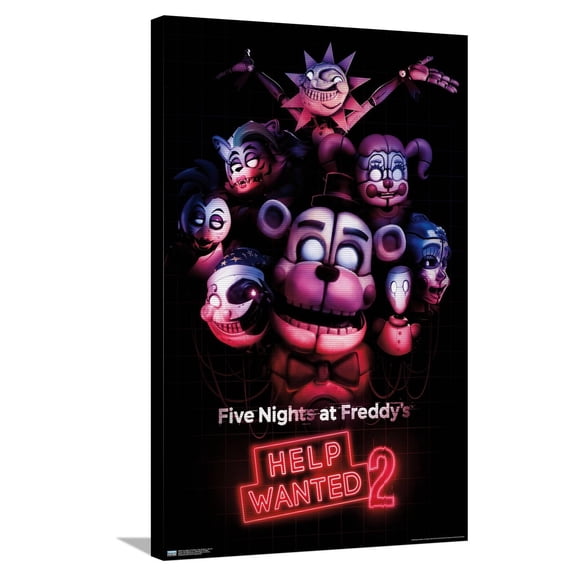Five Nights at Freddy's: Help Wanted 2 - Key Art Canvas Wall Poster, 22.375" x 34"