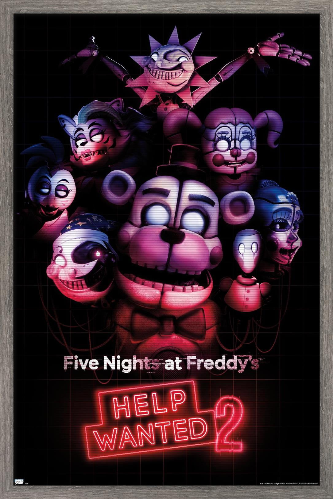 Five Nights at Freddy's: Help Wanted 2 - Key Art Wall Poster, 14.725" x 22.375" Framed