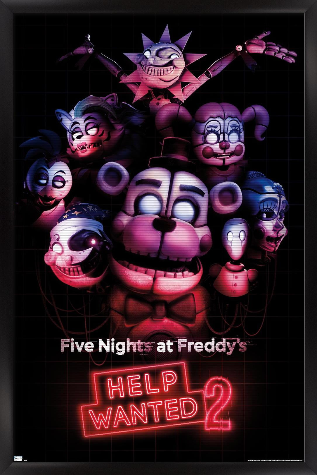 Five Nights at Freddy's: Help Wanted 2 - Key Art Wall Poster, 22.375" x 34" Framed