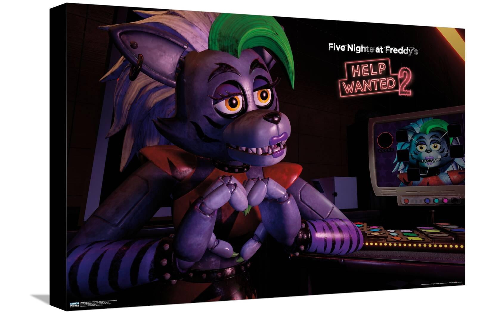 Five Nights at Freddy's: Help Wanted 2 - Roxanne Wolf Canvas Wall Poster, 14.725" x 22.375"