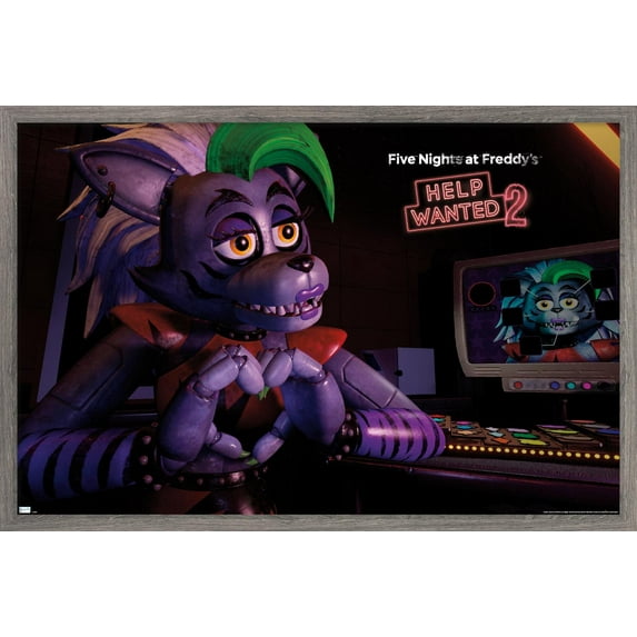 Five Nights at Freddy's: Help Wanted 2 - Roxanne Wolf Wall Poster, 14.725" x 22.375" Framed