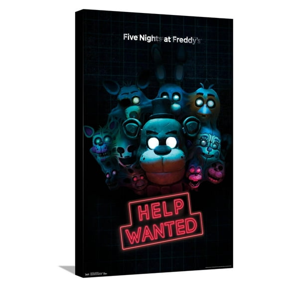 Five Nights at Freddy's - Help Wanted Canvas Wall Poster, 14.725" x 22.375"