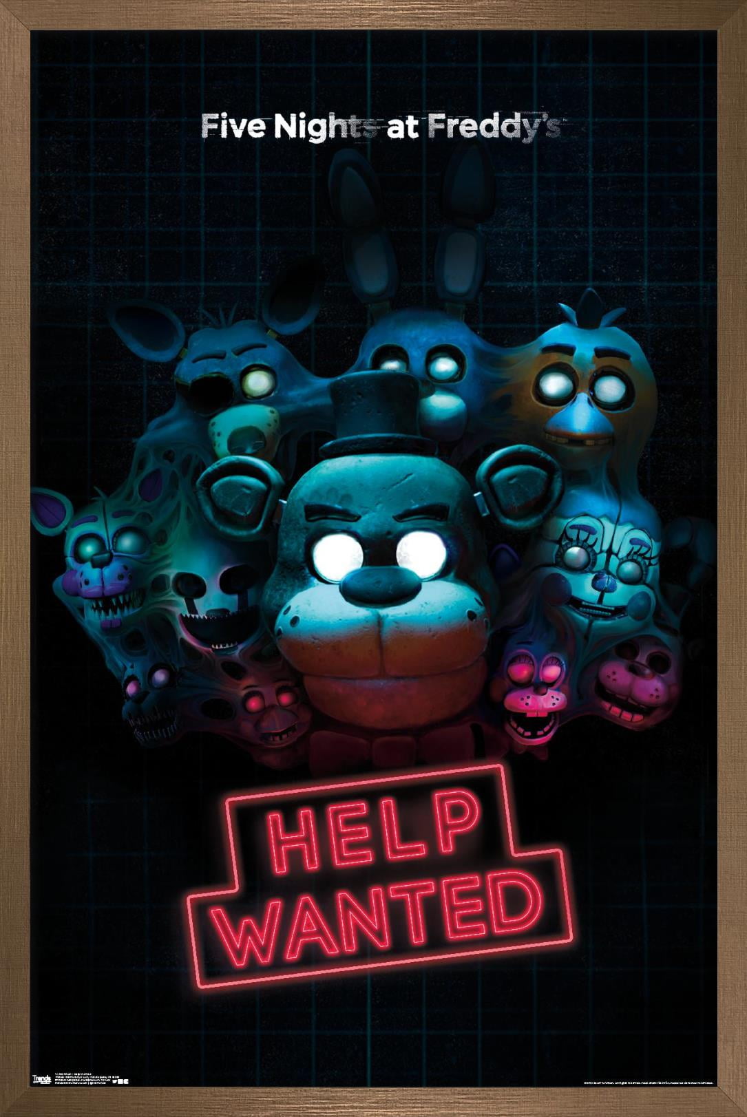 Five Nights at Freddy's - Help Wanted Wall Poster, 14.725" x 22.375", Framed