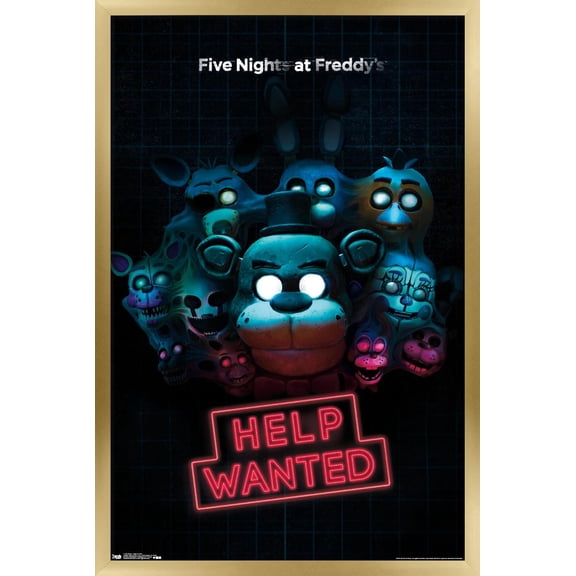 Five Nights at Freddy's - Help Wanted Wall Poster, 22.375" x 34", Framed