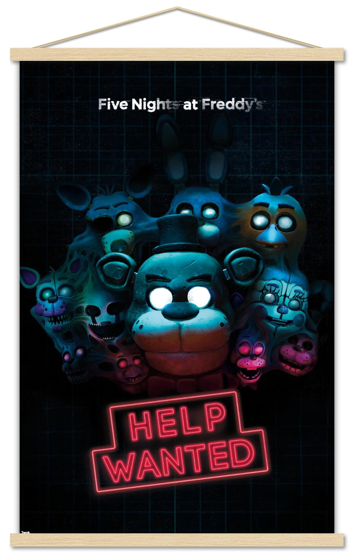 Five Nights at Freddy's - Help Wanted Wall Poster with Magnetic Frame, 22.375" x 34"