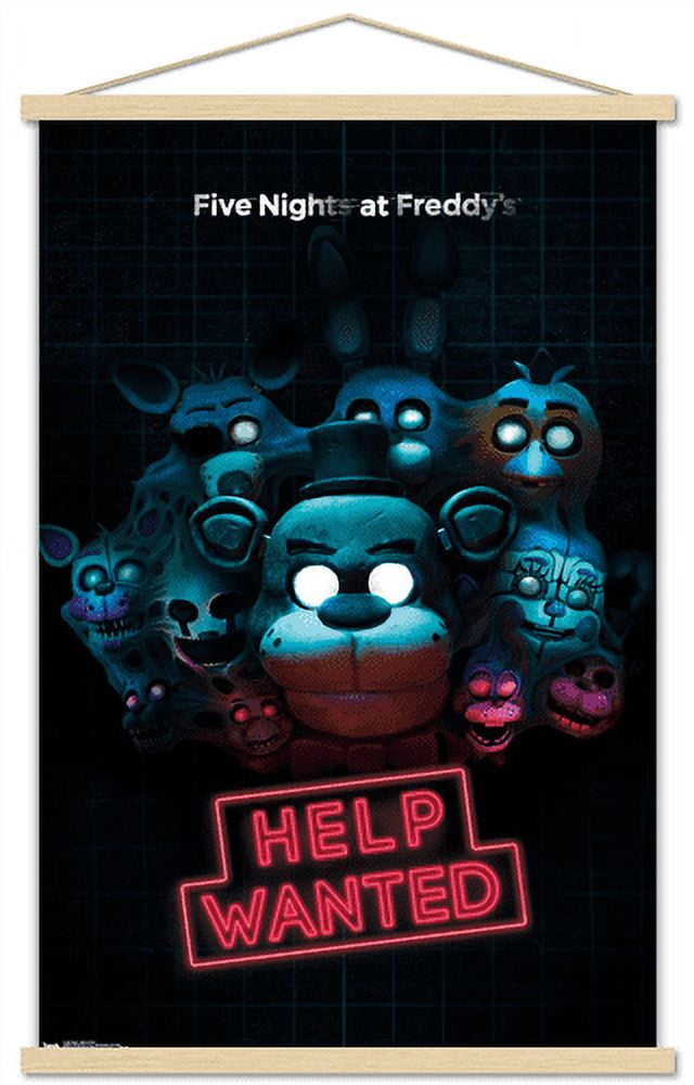 Five Nights at Freddy's - Help Wanted Wall Poster with Wooden Magnetic Frame, 22.375" x 34"