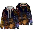 thumbnail image 1 of Five Nights at Freddy's Hoodies Women Men Casual Cartoon Hooded Long Sleeve Pullover, 1 of 4