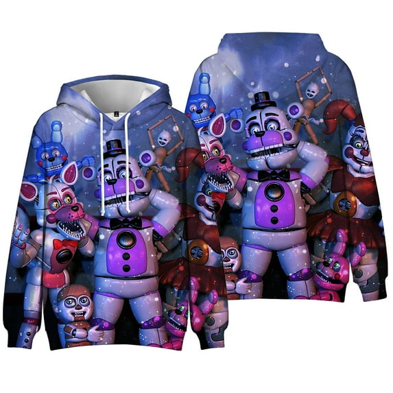 Five Nights at Freddy's Hoodies Women Men Game Cartoon Hooded Long Sleeve Pullover