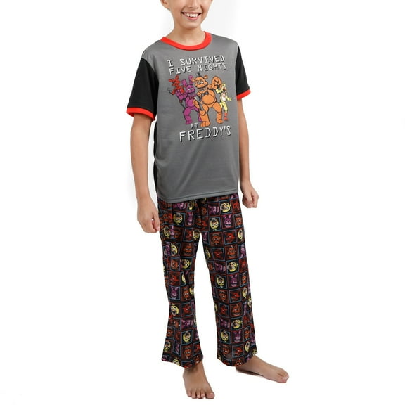 Five Nights at Freddy's Horror Video Game Youth Boys Pajama Sleep Wear Set - 8
