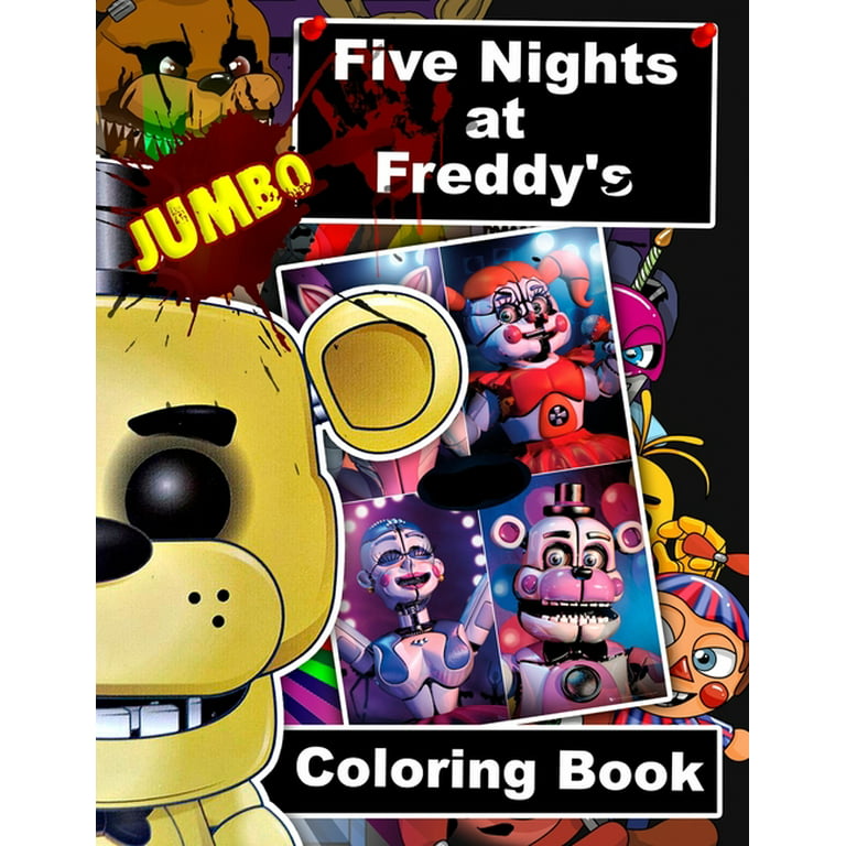 Five Nights at Freddy's Coloring Book: Five Nights At Freddys Fans jumbo  Coloring Book for Boys