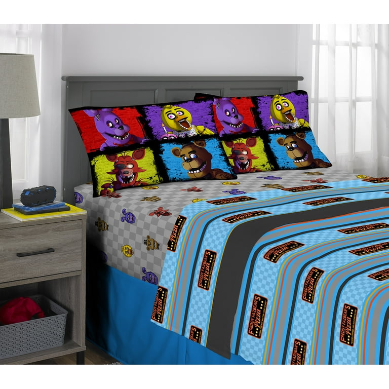 Five Nights At Freddy's Twin Size Sheet Set 