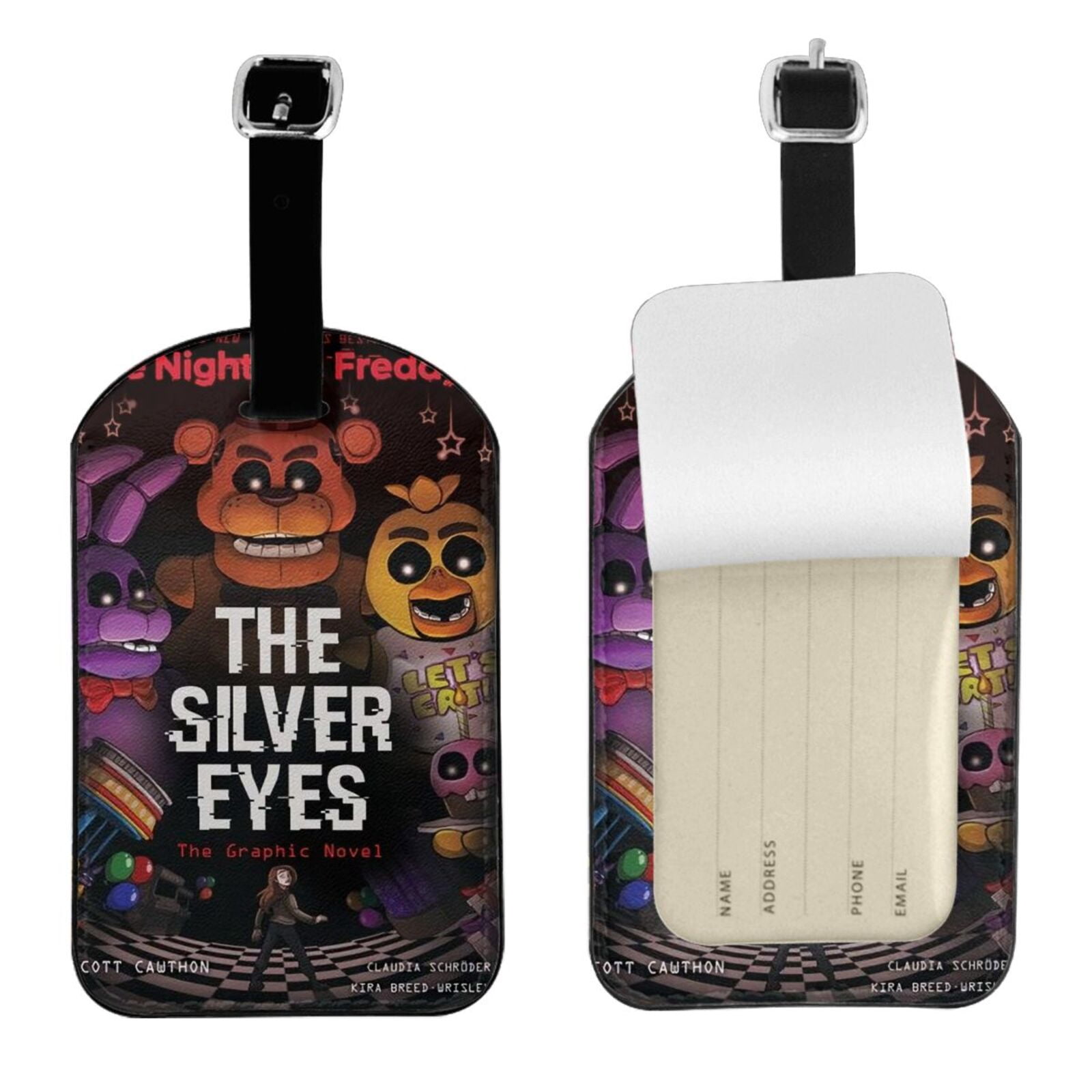 Five Nights at Freddy's Leather luggage tags hang tags suitcases office ...