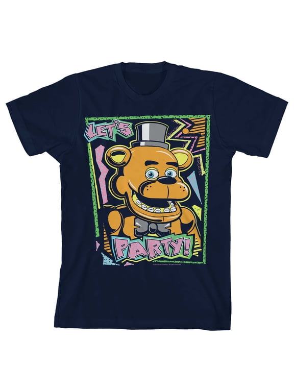 Let's Party Boy's Navy T-shirt-L