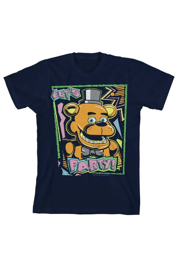 Let's Party Boy's Navy T-shirt-M