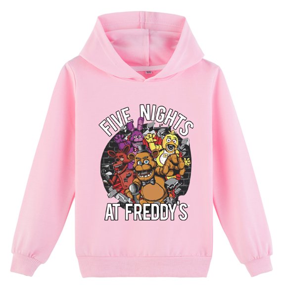 Five Nights at Freddy's Long Sleeve Hooded Sweatshirts-Casual Hoodies Lightweight Pullover Tops for Teen