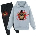 thumbnail image 1 of Five Nights at Freddy's Long Sleeve Hoodie and Sweatpants Set-Teen 2 Piece Pullover Sweatshirt Hooded Suit(8-16 Years), 1 of 2
