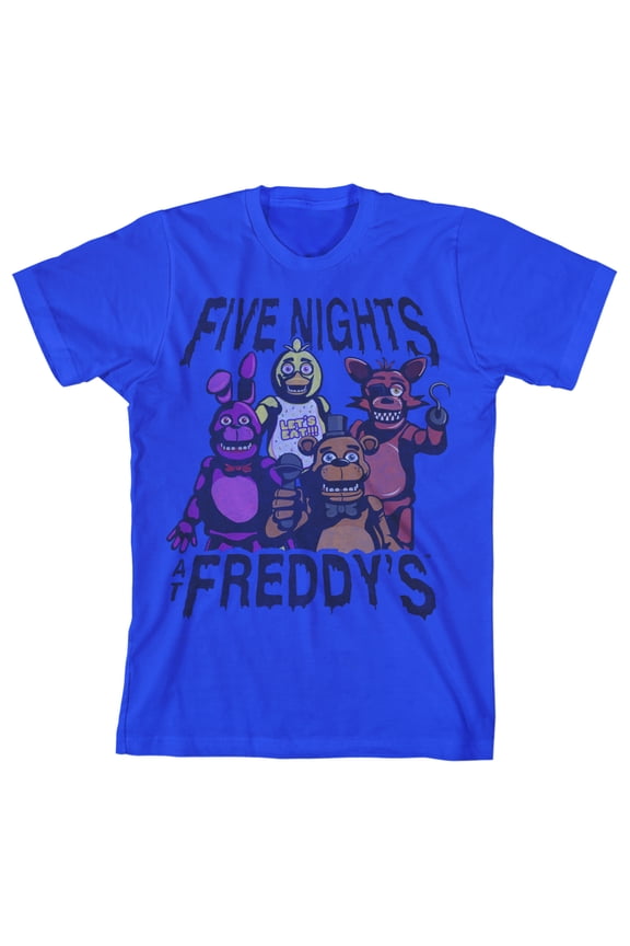Main Characters Boy's Royal Blue T-shirt-Small