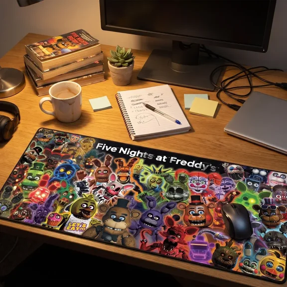 Five Nights at Freddy's Mousepad, William Afton Gaming Decor, XXL Desk Mat, Halloween Gift for FNAF Fans