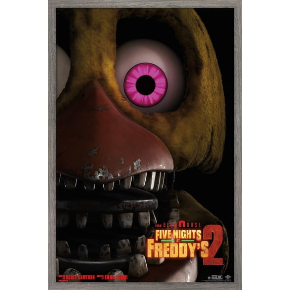 Five Nights at Freddy's Movie 2 (2025) - Chica One Sheet 3 Wall Poster, 14.725" x 22.375" Framed