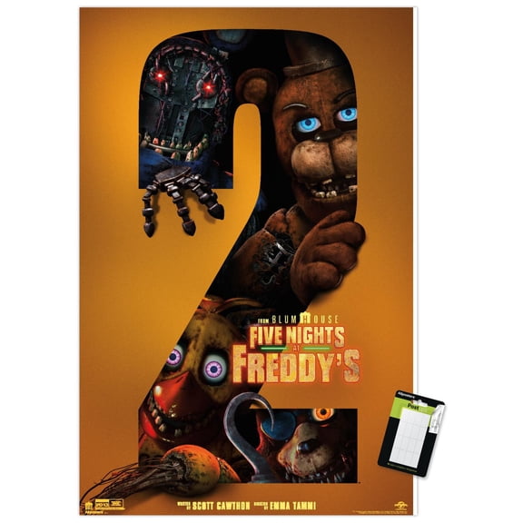 Five Nights at Freddy's Movie 2 (2025) - Group One Sheet Wall Poster, 22.375" x 34"