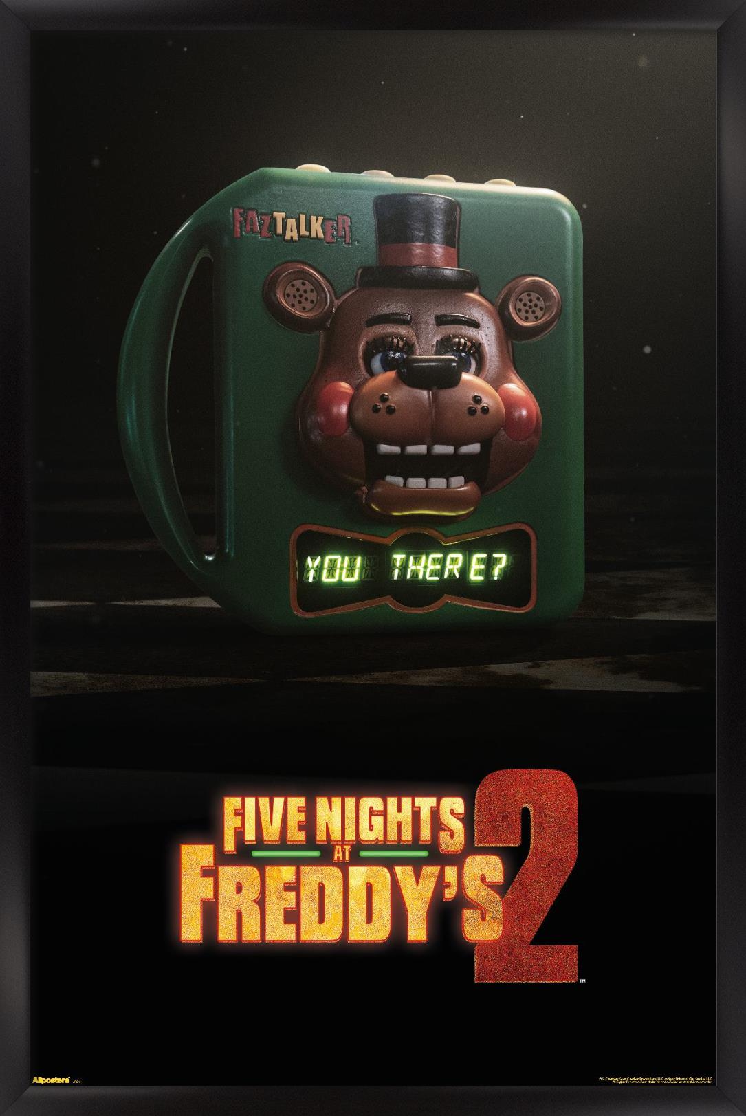 Five Nights at Freddy's Movie 2 (2025) - Teaser One Sheet Wall Poster, 22.375" x 34" Framed