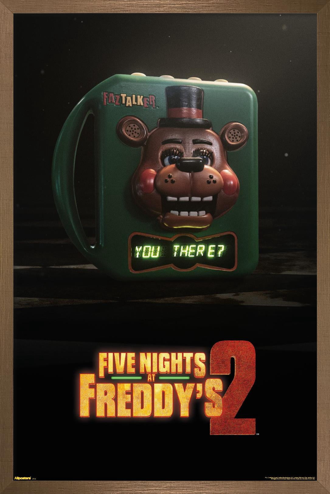 Five Nights at Freddy's Movie 2 (2025) - Teaser One Sheet Wall Poster, 22.375" x 34" Framed
