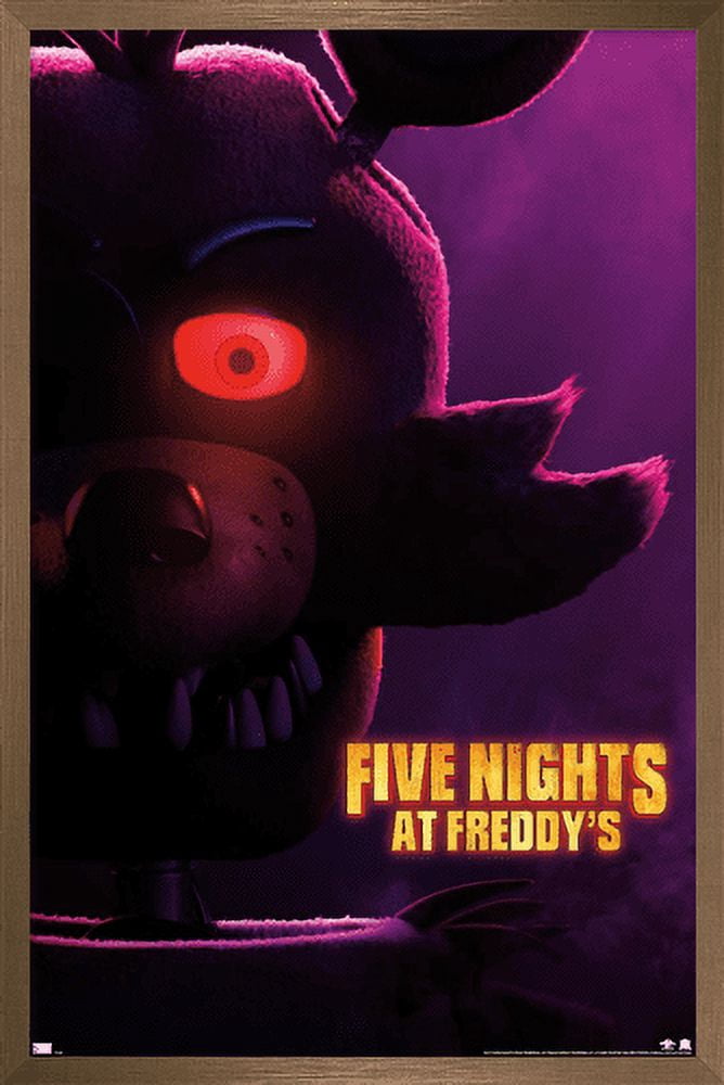 Five Nights at Freddy's Movie - Foxy One Sheet Wall Poster, 14.725" x 22.375" Framed