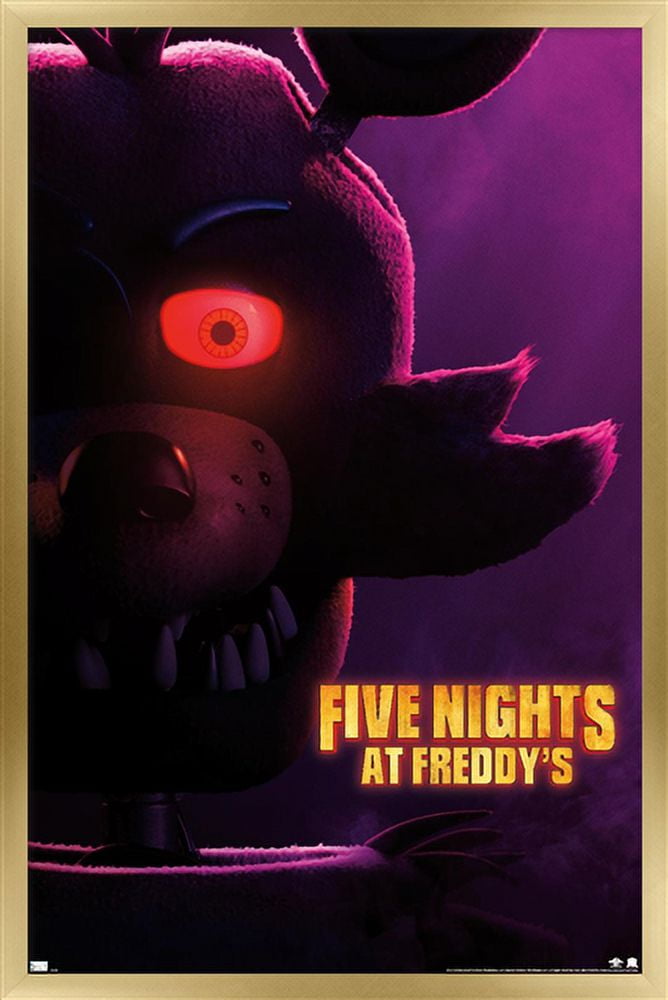Five Nights at Freddy's Movie - Foxy One Sheet Wall Poster, 14.725" x 22.375" Framed
